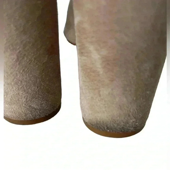 Schutz Archie Sandal Ankle Wrap Block Heel Beige Leather Suede Size 6 - Picture 12 of 12